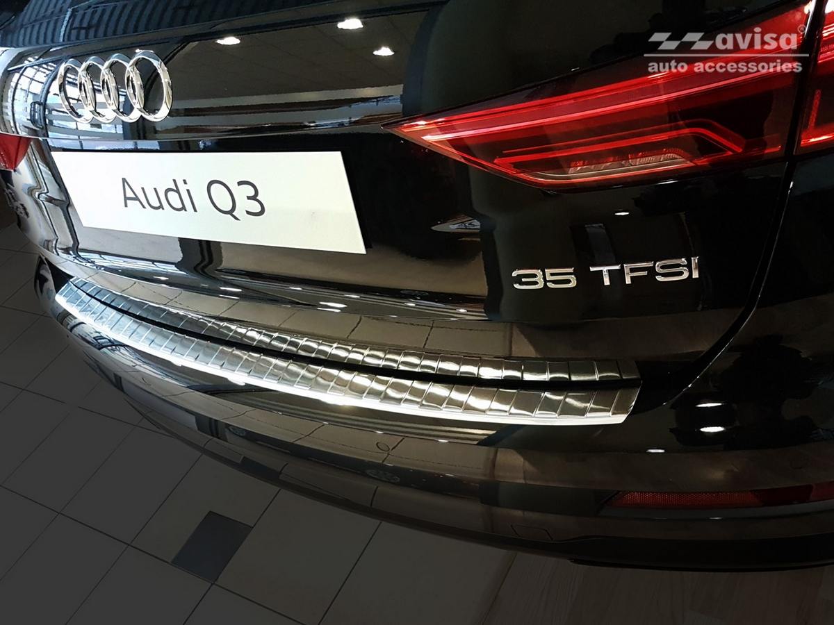 Lišta na nárazník - Kryt hrany kufru, Audi Q3 II, 2018- ,