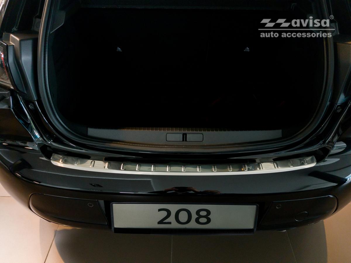 Lišta na nárazník - Kryt hrany kufru, Peugeot 208 II, 2019- , Hatchback, 5 dvéř.