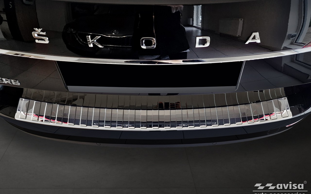 Lišta na nárazník - Kryt hrany kufru, Škoda Superb III, 2015-2024, Combi