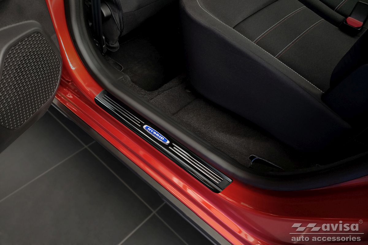 Ochranné kryty prahů, Dacia Jogger, 2021- , Hybrid , Glossy black