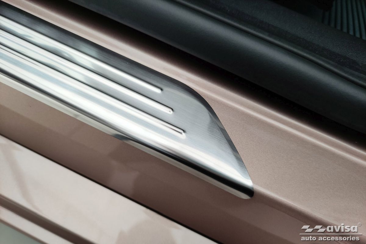 Ochranné kryty prahů, Fiat 500, 2020- , Hybrid, Silver
