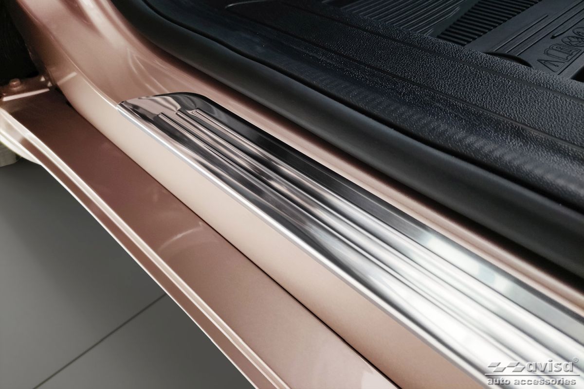 Ochranné kryty prahů, Fiat 500, 2020- , Hybrid, Silver