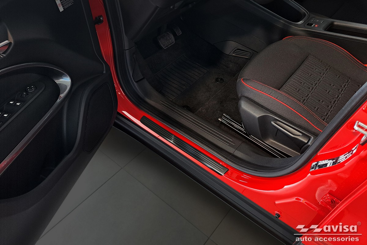 Ochranné kryty prahů, Fiat 600, 2023- , Black