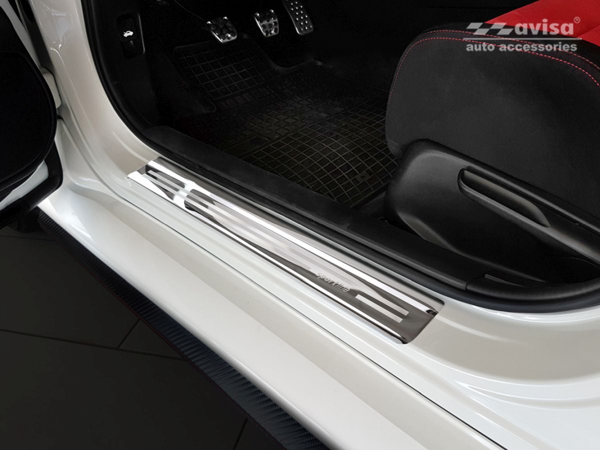 Ochranné kryty prahů, Honda Civic X, 2017-2021, 5 dveř, Hatchback, Sportline , Glossy silver