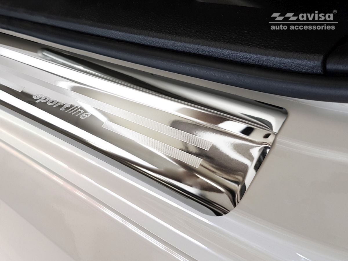 Ochranné kryty prahů, Honda Civic X, 2017-2021, 5 dveř, Hatchback, Sportline , Glossy silver