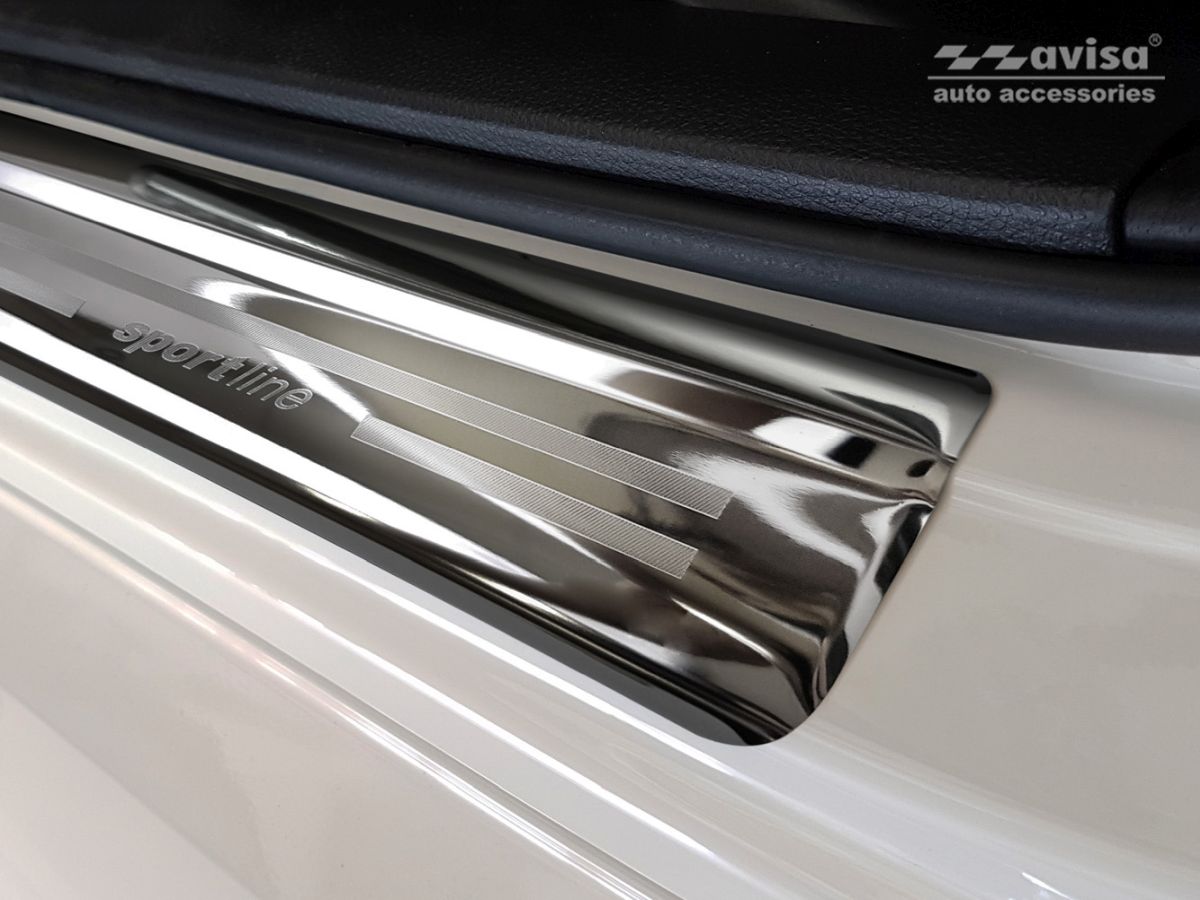 Ochranné kryty prahů, Honda Civic X, 2017-2021, 5 dveř, Hatchback, Sportline , Glossy black