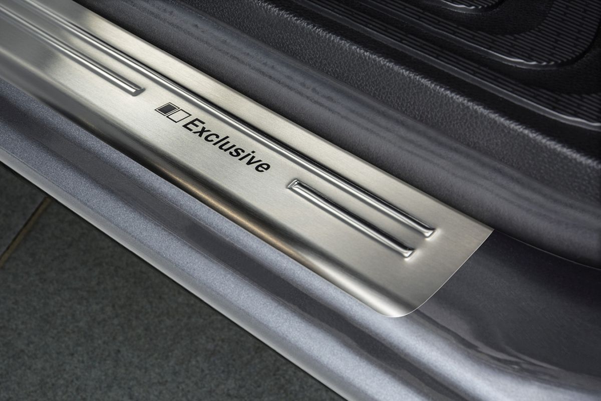 Ochranné kryty prahů, Mercedes Vito, V-Klasse, W447, 2014- , Exclusive , Silver