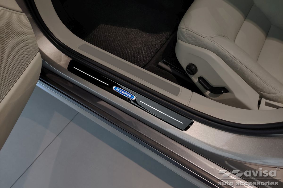 Ochranné kryty prahů, Volvo V90, 2016- , Hybrid , Glossy black