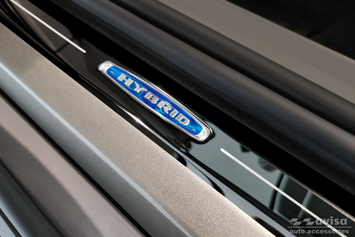 Ochranné kryty prahů, Volvo V90, 2016- , Hybrid , Glossy black