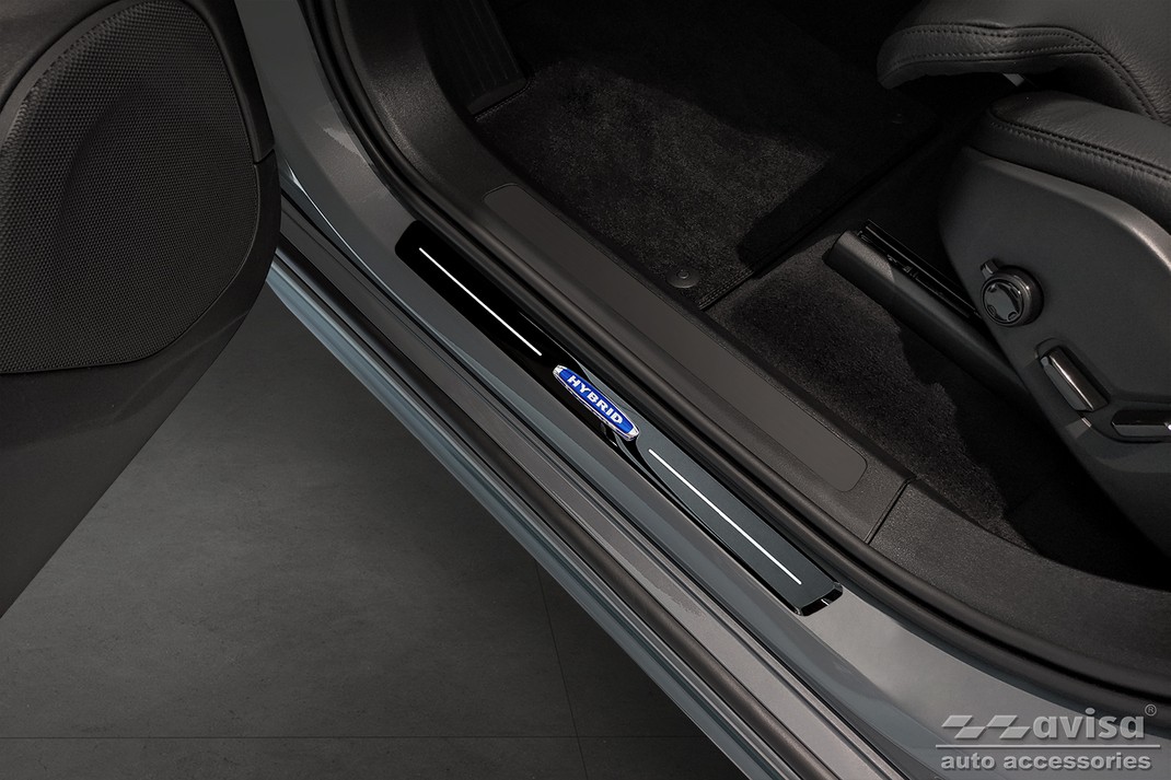 Ochranné kryty prahů, Volvo XC90 II, 2014- , Glossy black