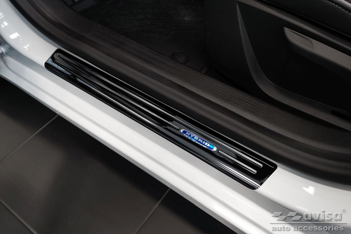 Ochranné kryty prahů, Renault Clio V, 2019- , Hybrid , Glossy black