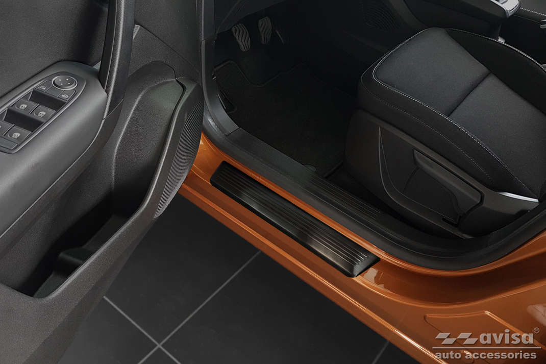 Ochranné kryty prahů, Renault Captur II, 2019- , Black