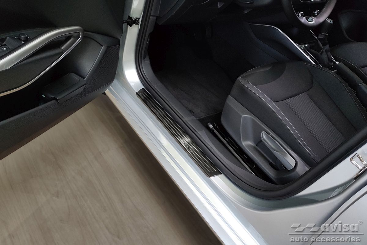 Ochranné kryty prahů, Škoda Fabia IV, 2021- , Hatchback, Sedan Special Edition , Black