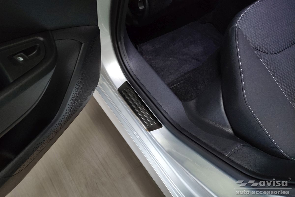 Ochranné kryty prahů, Škoda Fabia IV, 2021- , Hatchback, Sedan Special Edition , Black