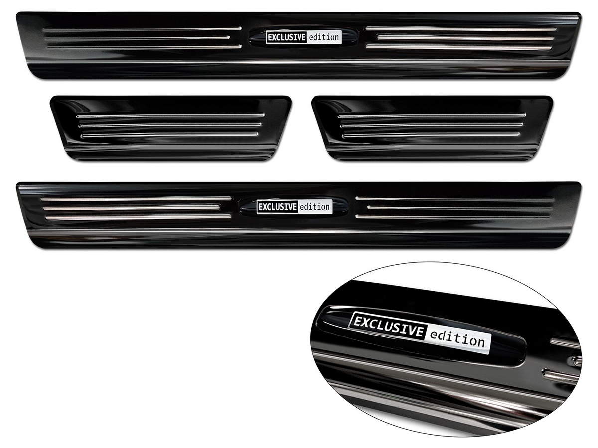 Ochranné kryty prahů, Seat Arona, 2017- , Glossy black