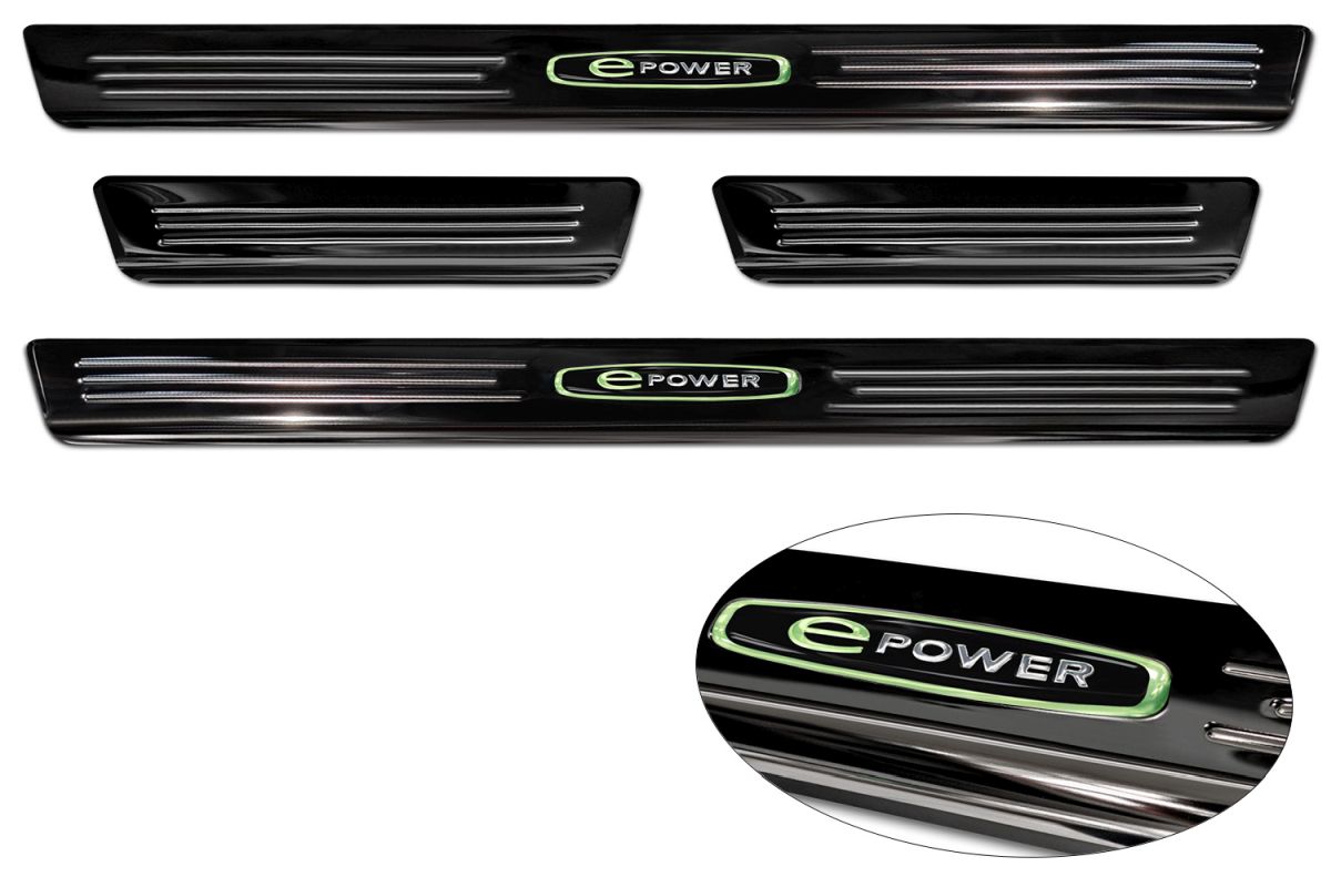 Ochranné kryty prahů, VW ID.4, 2020- , E-Power , Glossy black