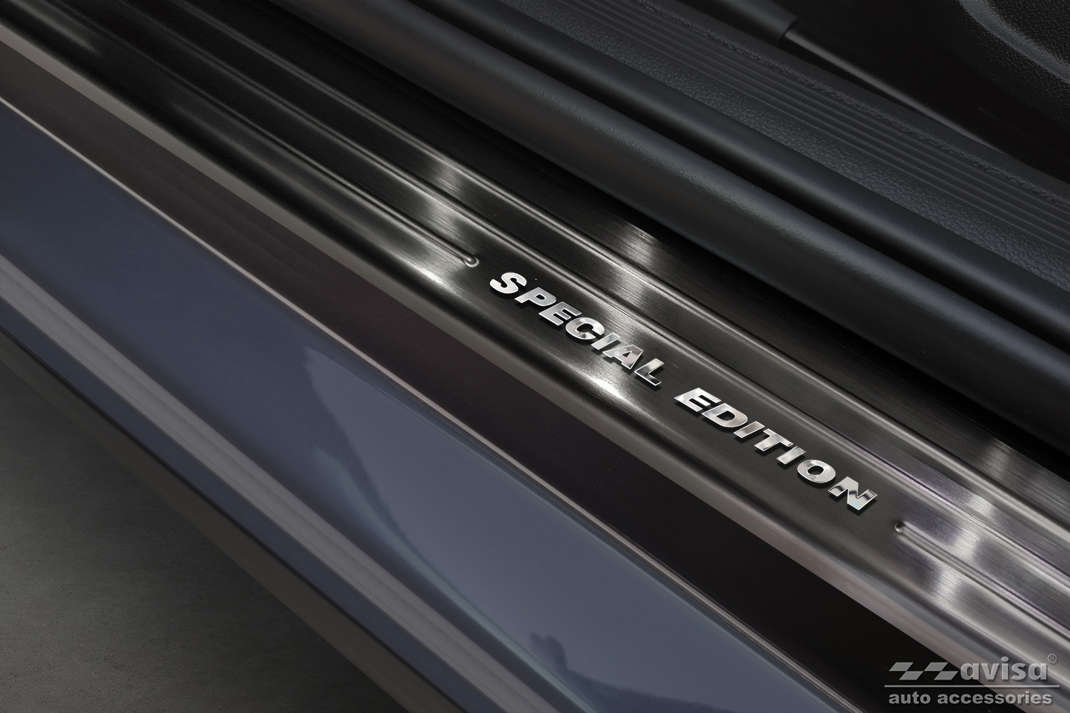 Ochranné kryty prahů, VW Polo VI, 2017- , Hatchback, Black
