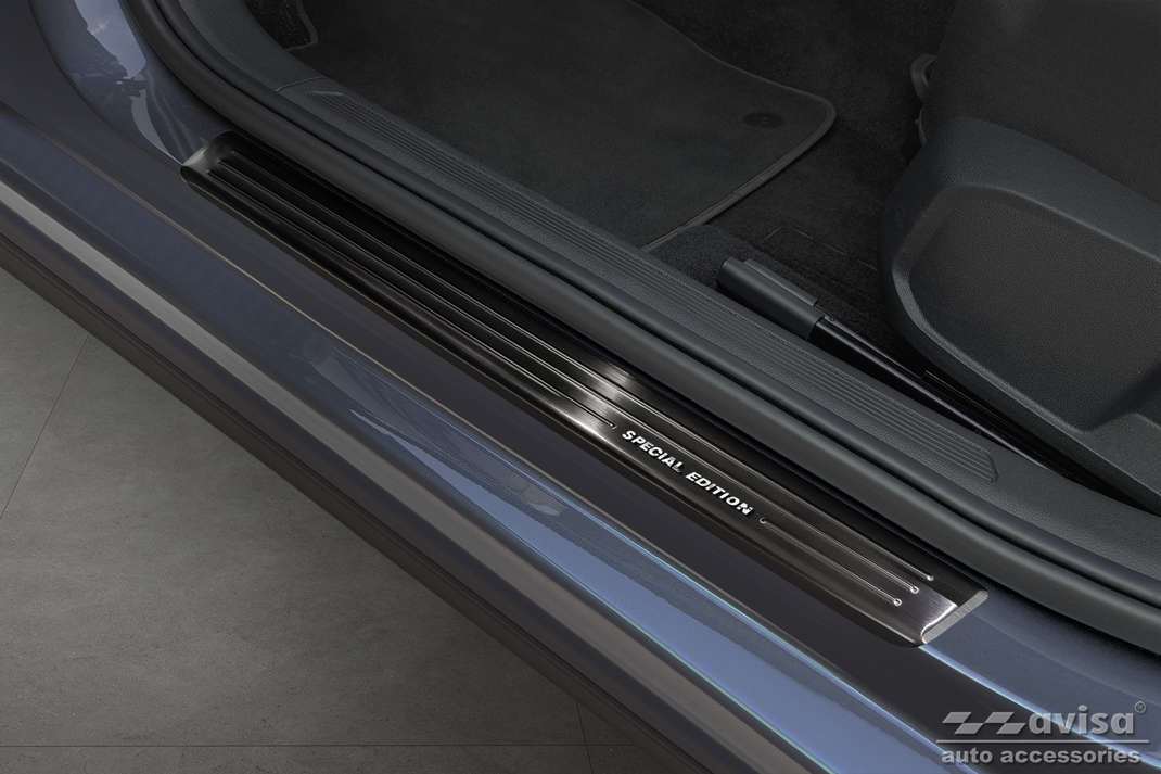Ochranné kryty prahů, VW Polo VI, 2017- , Hatchback, Black