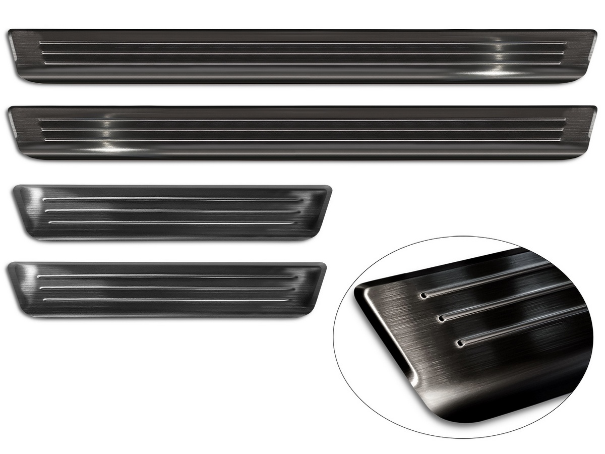 Ochranné kryty prahů, VW Tiguan III, 2024- , Black