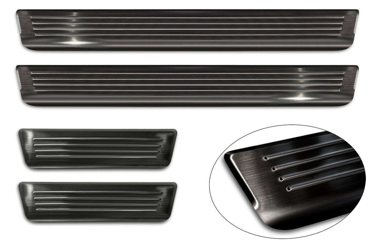 Ochranné kryty prahů, MG HS II, 2024- , Black