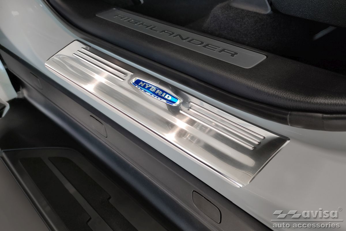 Ochranné kryty prahů, Toyota Highlander IV, 2019- , Hybrid , Silver