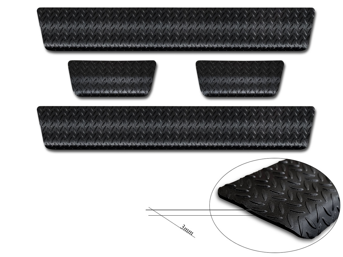 Ochranné kryty prahů, Toyota Aygo X, 2022- , Black