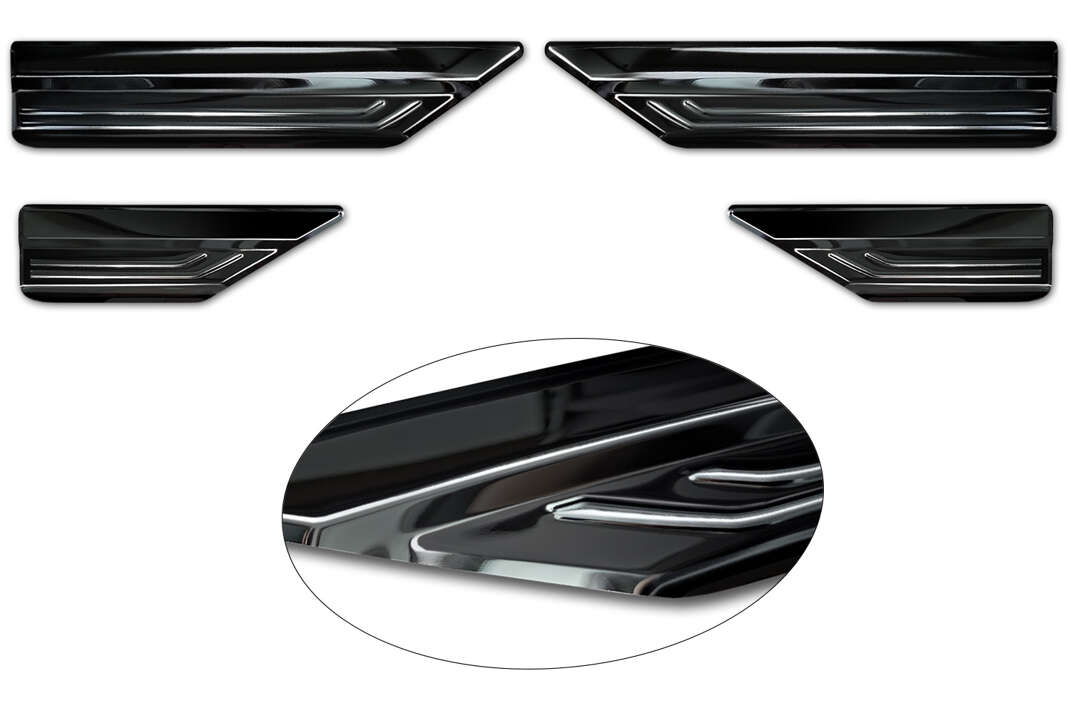 Ochranné kryty prahů,  Lexus NX II, 2021- , Glossy black