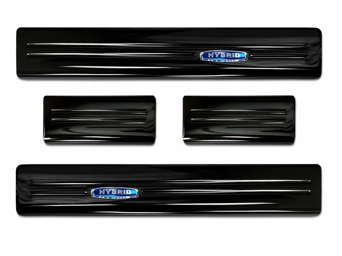 Ochranné kryty prahů, Hyundai Kona, 2017- , Hybrid , Glossy black