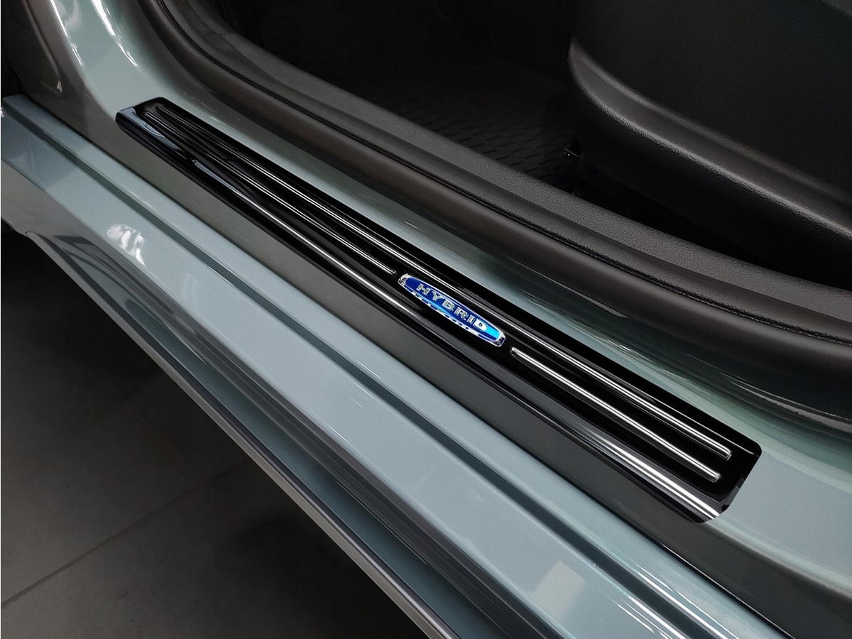 Ochranné kryty prahů, Hyundai Kona, 2017- , Hybrid , Glossy black