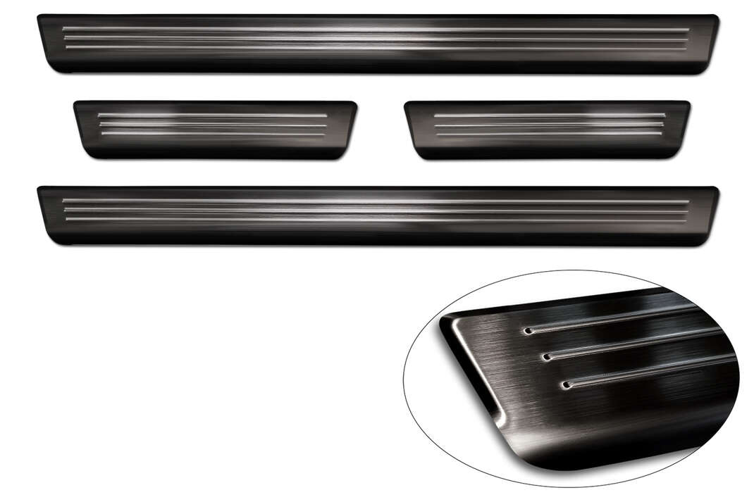 Ochranné kryty prahů, Hyundai Kona II, 2023- , Black