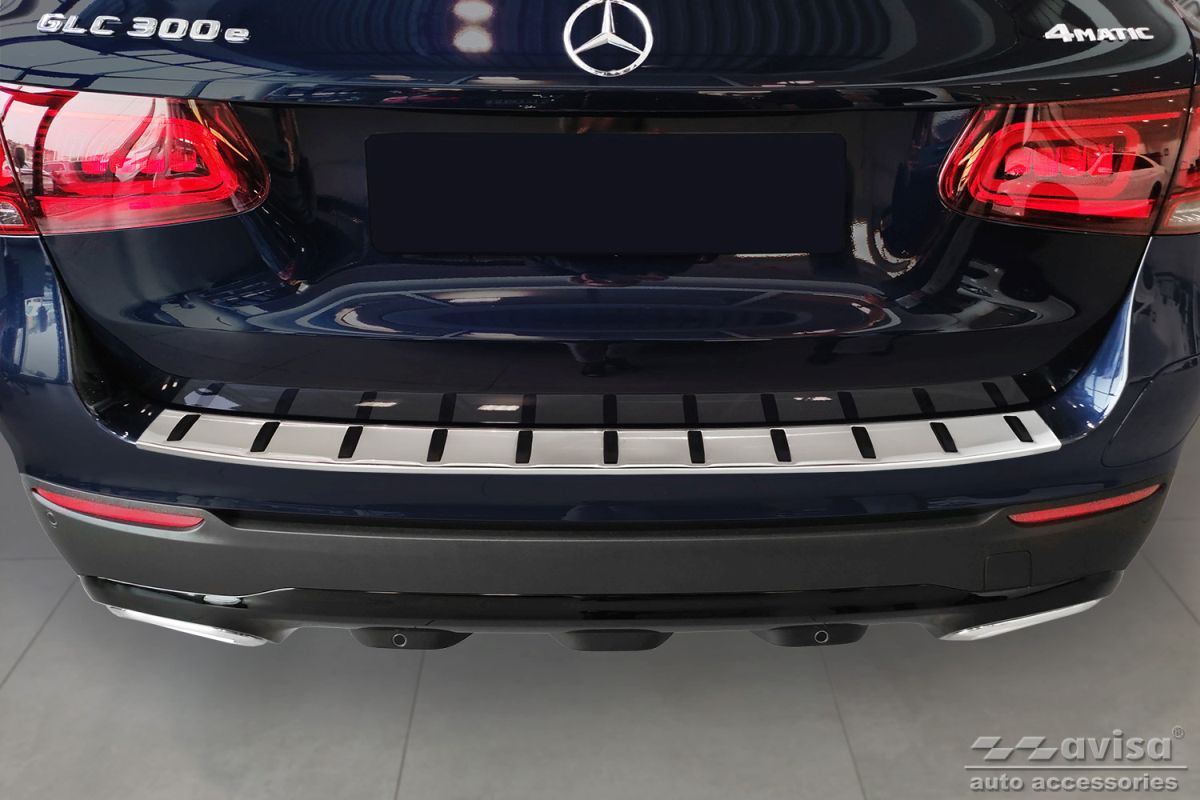 Lišta zadního nárazníku do Mercedes GLC, X253, 2015-2022, Strong-Silver