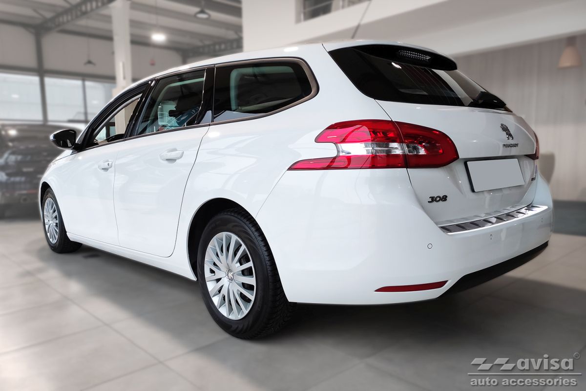Lišta zadního nárazníku do Peugeot 308 II, 2013-2021, Combi, Strong-Silver