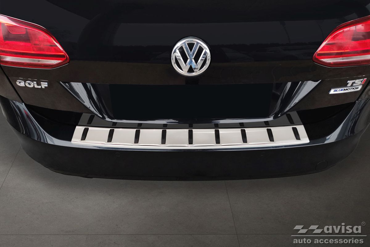 Lišta zadního nárazníku do  VW Golf VII, 2012-2016, Combi,, Variant, Strong-Silver