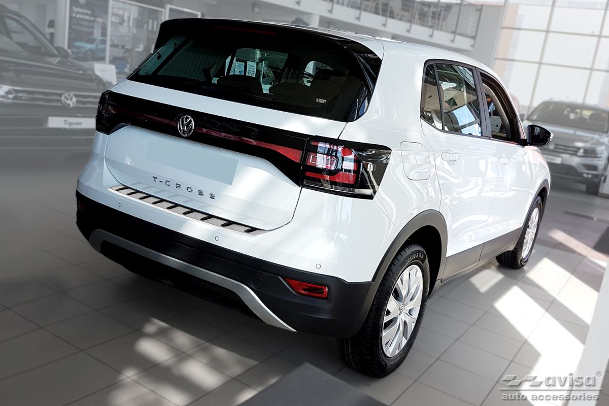 Lišta zadního nárazníku do VW T-Cross, 2018- , Strong-Silver