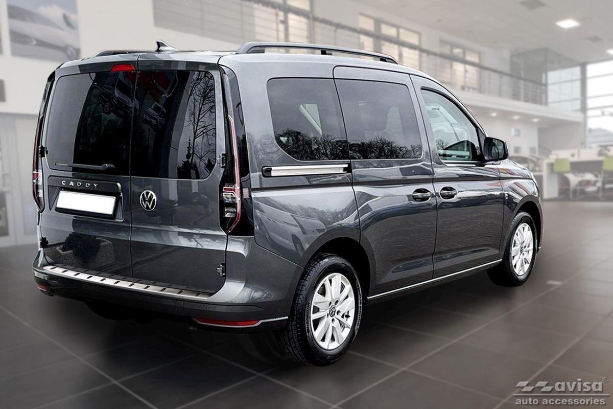 Lišta zadního nárazníku do VW Caddy, 2020- , Cargo, Furgon, Strong-Silver