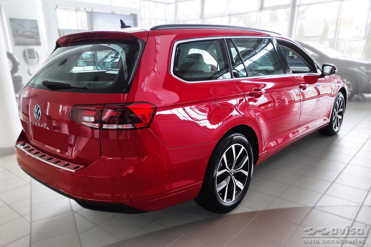 Lišta zadního nárazníku do VW Passat B8, 2014- , Combi, Strong-Silver