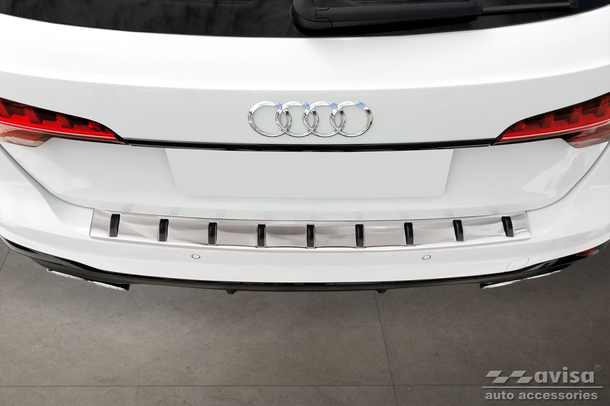 Lišta zadního nárazníku do Audi A4, B9, 2015-2023, Combi, Strong-Silver
