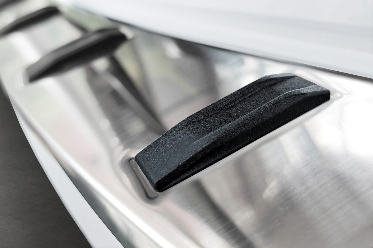 Lišta zadního nárazníku do BMW 3, G21, 2018-2022, Touring, Strong-Silver