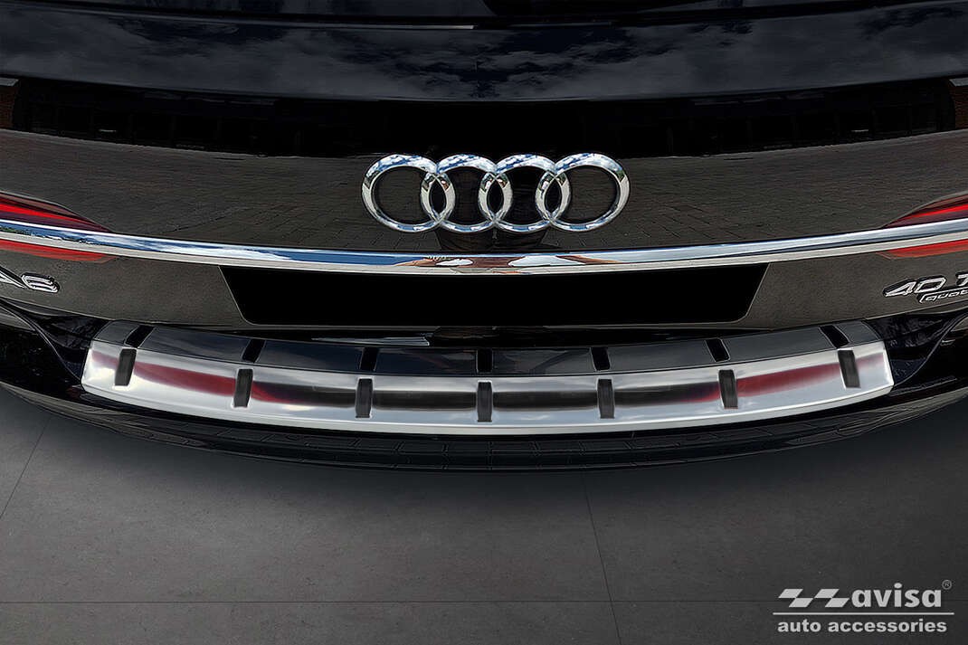 Lišta zadního nárazníku do Audi A6, C8, 2018- , Combi, S-Line, Strong-Silver