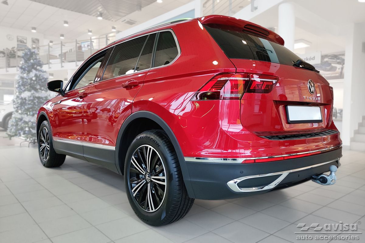 Lišta zadního nárazníku do VW Tiguan II, 2015- , Allspace, Strong-Black