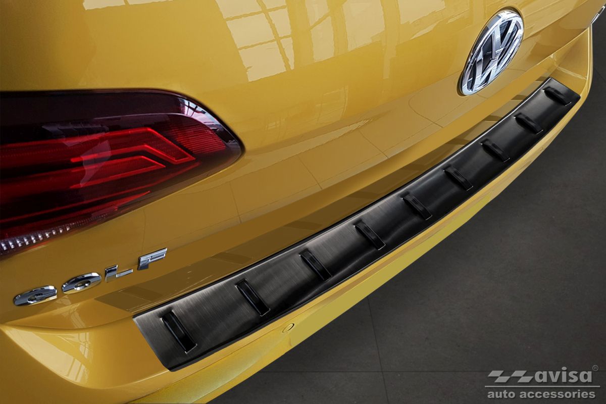 Lišta zadního nárazníku do VW Golf VII, 2012-2019, Hatchback, Strong-Black