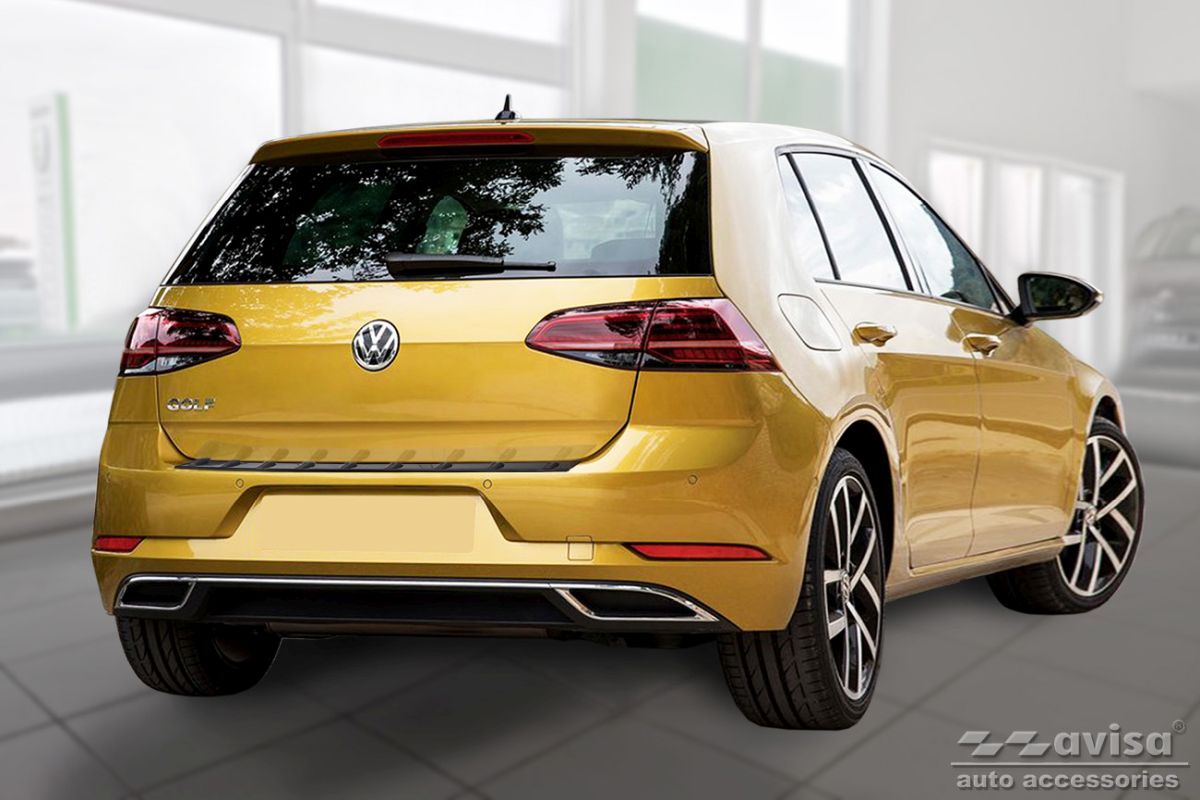 Lišta zadního nárazníku do VW Golf VII, 2012-2019, Hatchback, Strong-Black