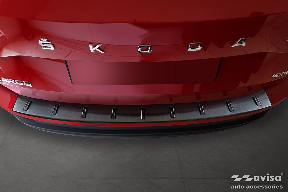 Lišta zadního nárazníku do Škoda Karoq, 2022- , Facelift, Strong-Black