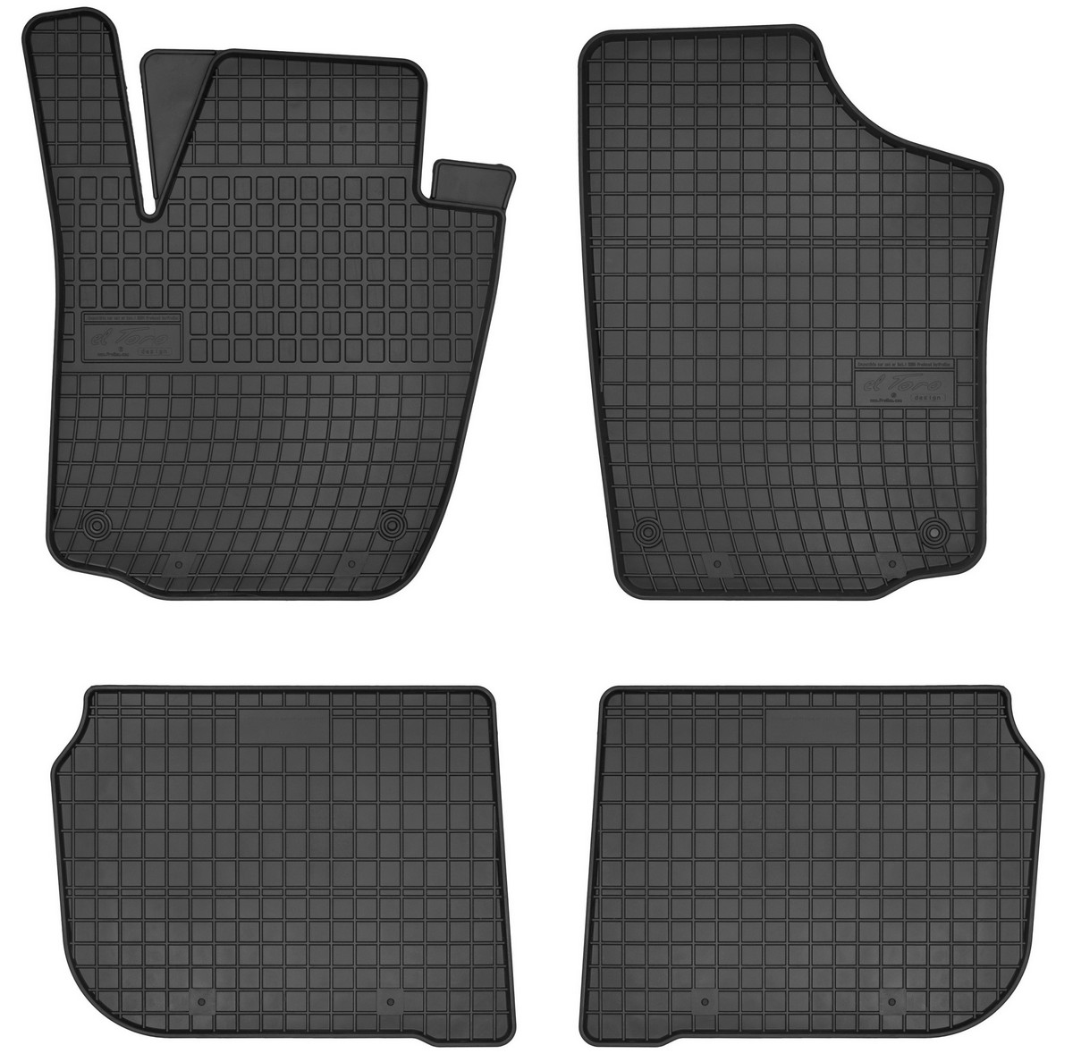 Gumové koberce do auta, Seat Toledo IV, 2012-2019