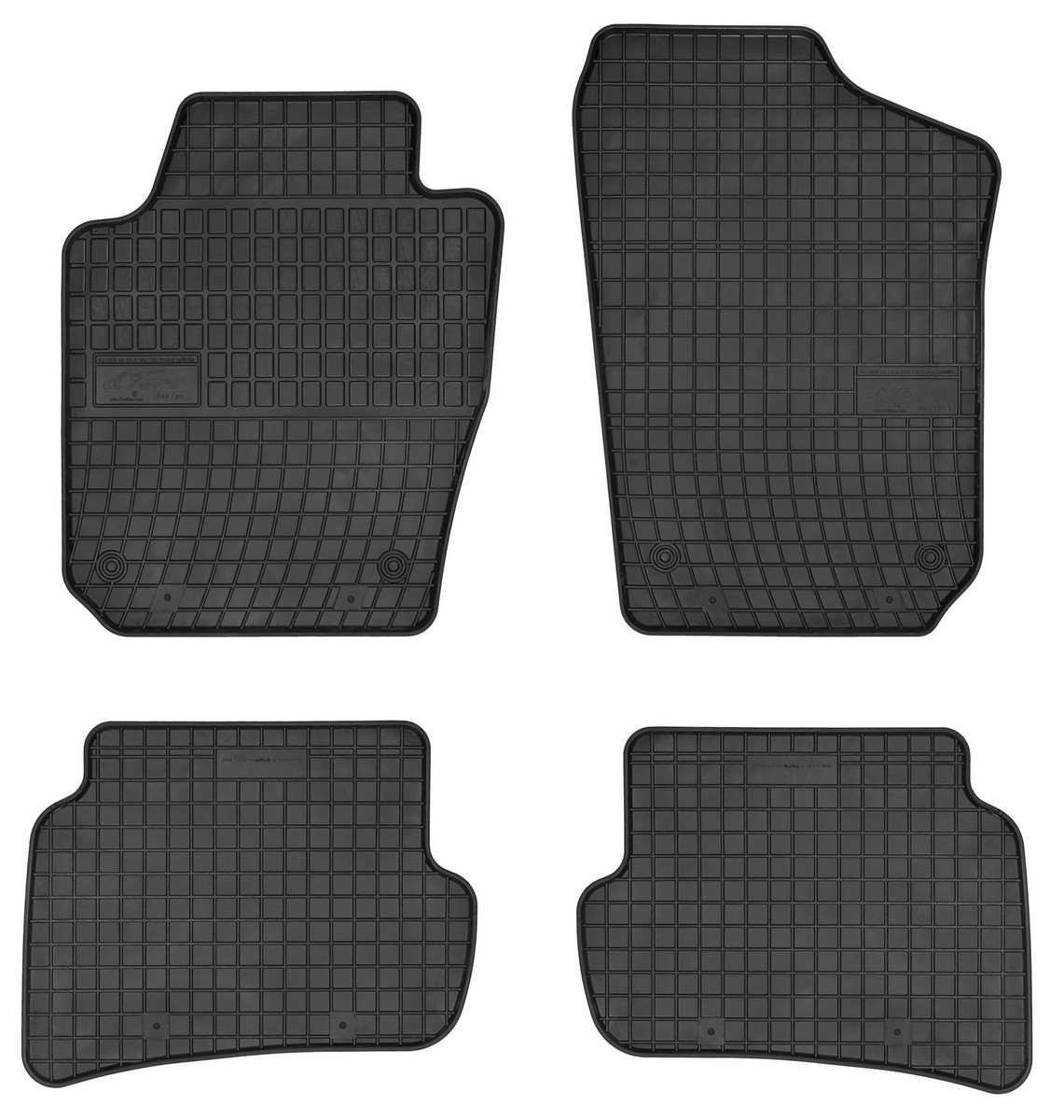 Gumové koberce do auta, Seat Ibiza IV, 2008-2017