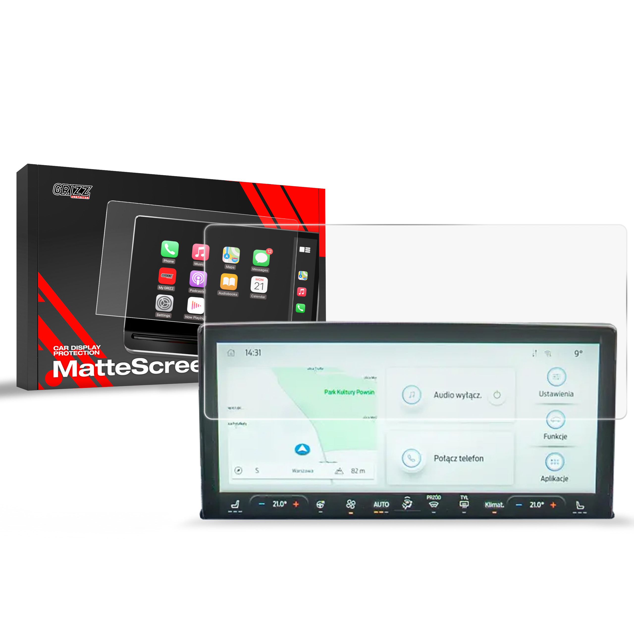 Ochrana displeje MatteScreen, Ford Kuga, 2024- , Facelift, Display 13"