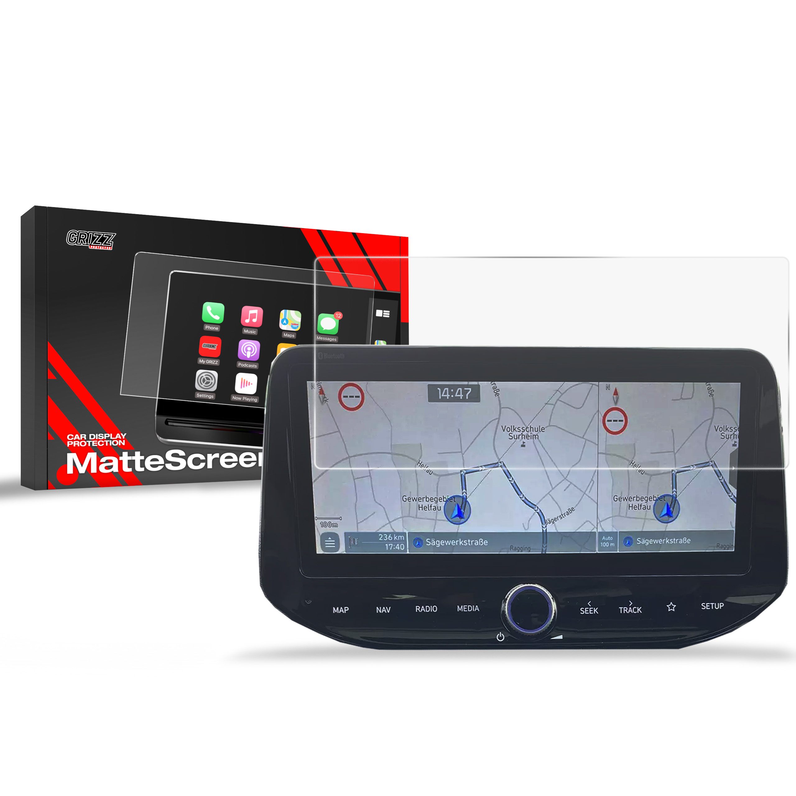 Ochrana displeje MatteScreen, Hyundai i30 III, 2020-2024, Display 10,25"