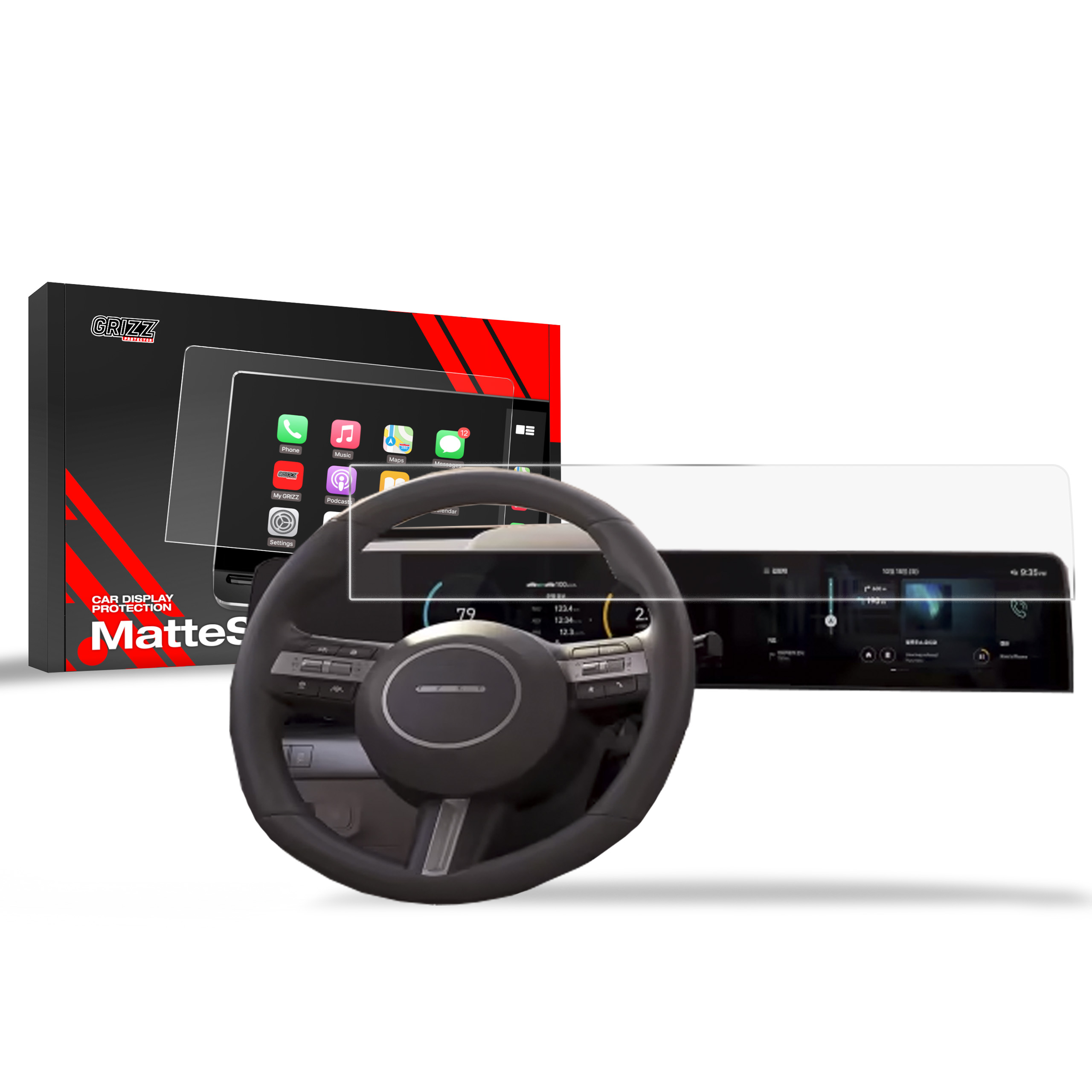 Ochrana displeje MatteScreen, Hyundai Kona II, 2023- ,