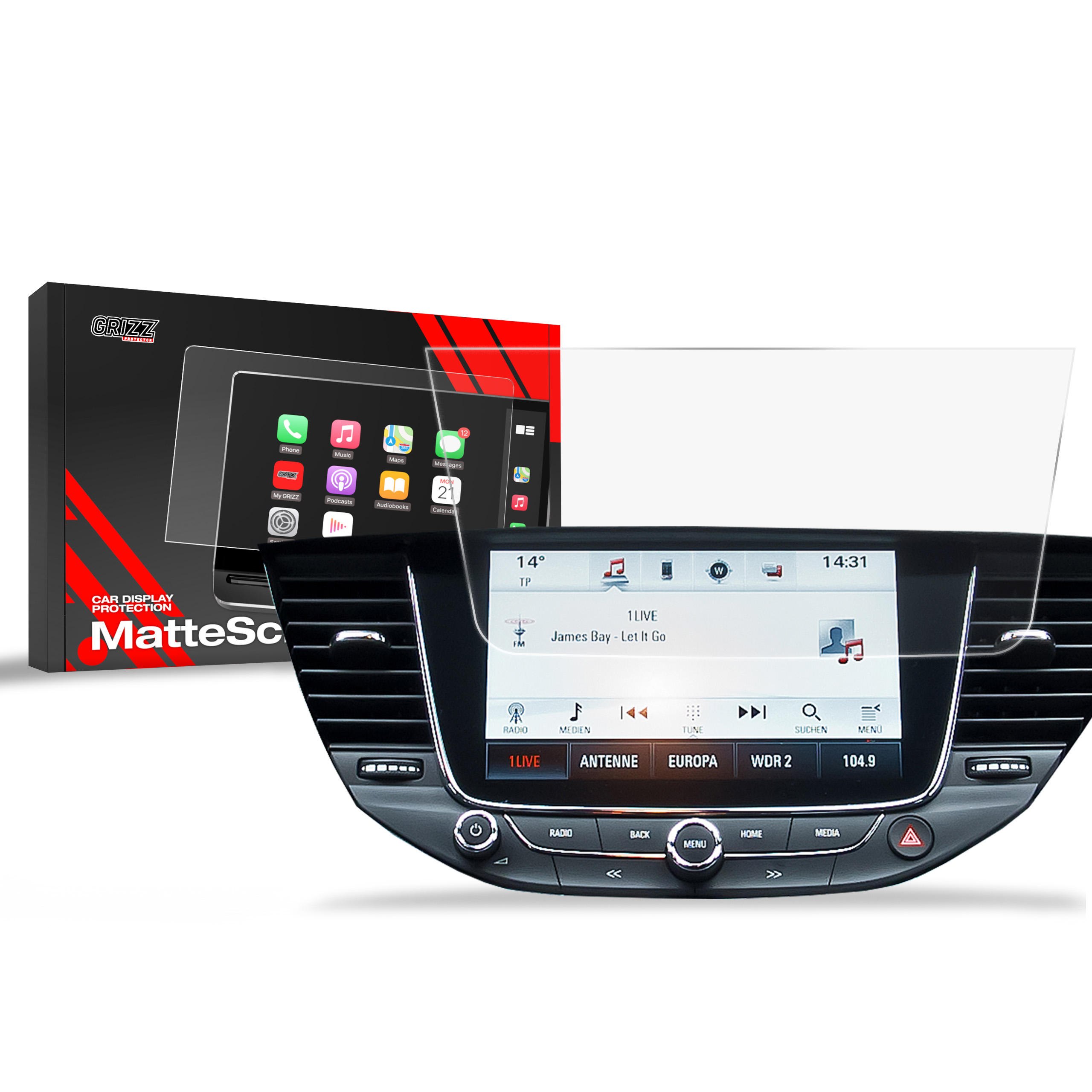 Ochrana displeje MatteScreen, Opel Crossland X, 2017-2024