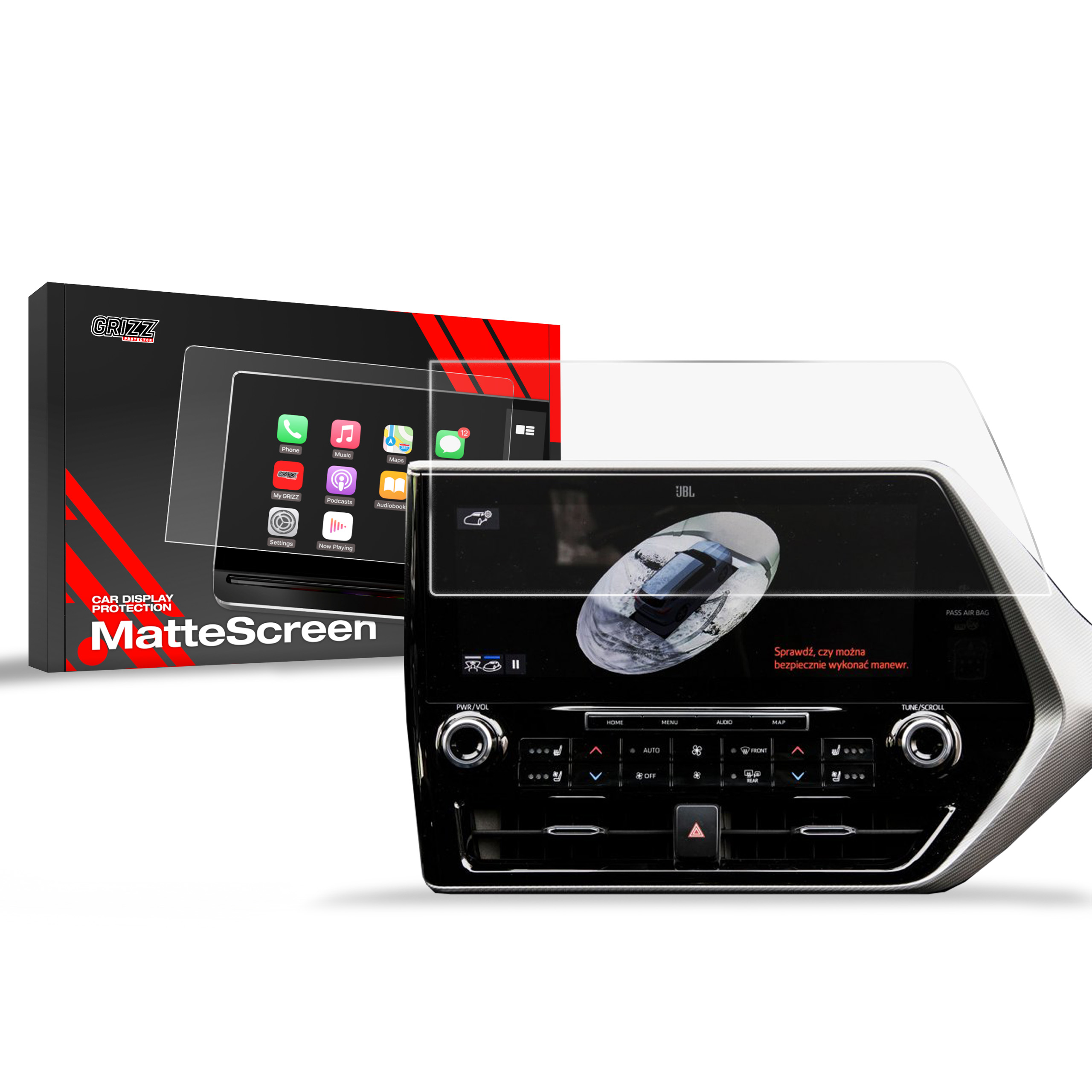 Ochrana displeje MatteScreen, Toyota Highlander IV, 2019-2024